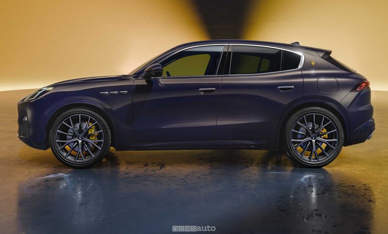 Maserati Grecale Lumina Blu laterale