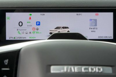 Jaecoo J5 EV display quadro strumenti