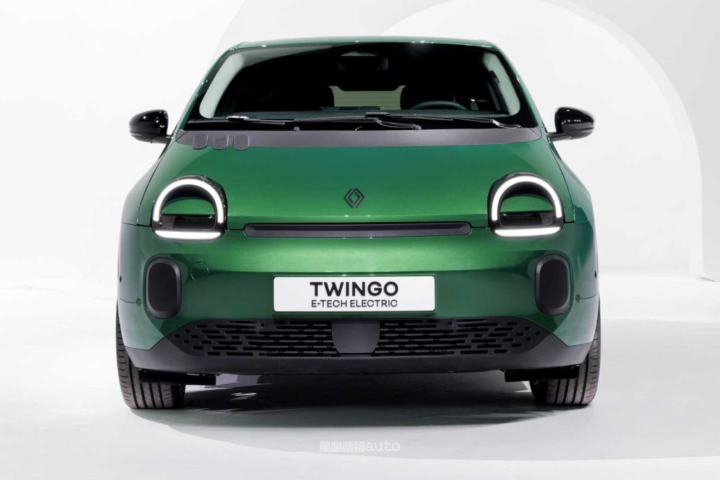 Renault Twingo E-Tech-Electric Techno Techno Vert Absolu frontale