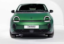 Renault Twingo E-Tech-Electric Techno Vert Absolu frontale
