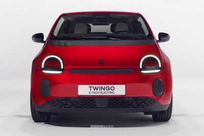Renault Twingo E-Tech-Electric Techno Rouge Absolu frontale