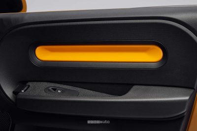 Renault Twingo E-Tech-Electric Techno Jaune Mango rivestimento portiera passeggero