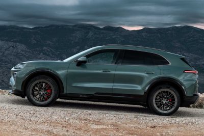 Nuova Porsche Cayenne Turbo Electric laterale