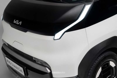 Kia PV5 Chassis Cab firma luminosa anteriore