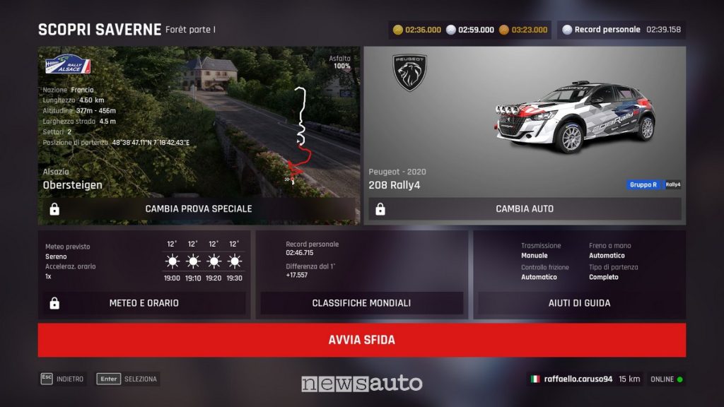 Eventi Assetto Corsa Rally