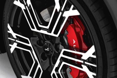 Alpine A390 GT dettaglio delle pinze dei freni