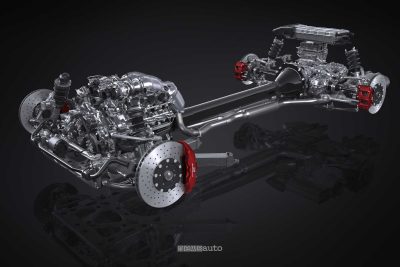 Toyota GR GT powertrain, schema tecnico