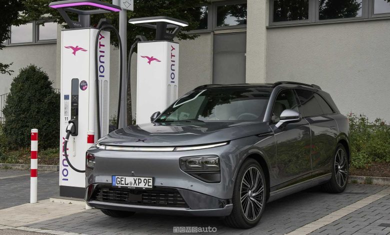 Xpeng G9 2026 in ricarica Ionity
