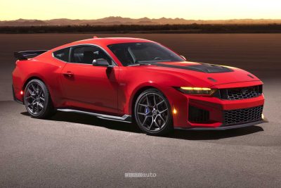 Ford Mustang Dark Horse SC anteriore 3/4