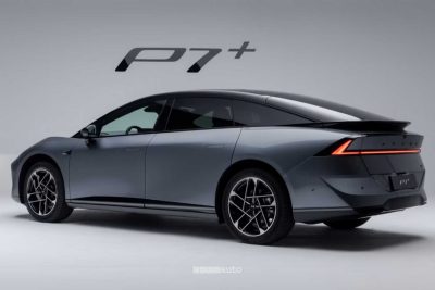 Xpeng P7+ 2026 posteriore 3/4